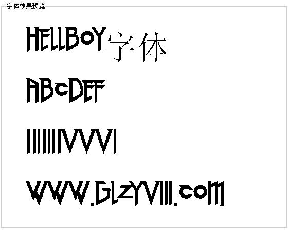 Hellboy字体