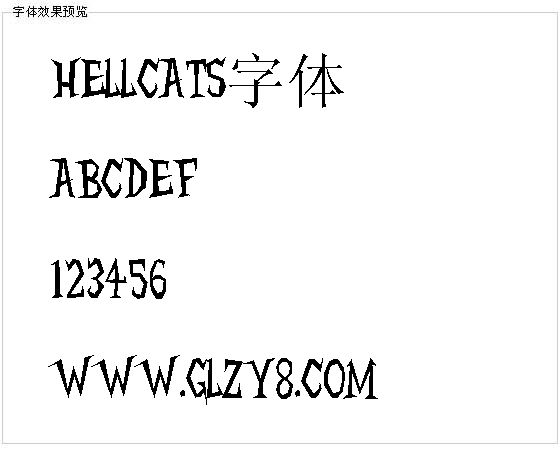 Hellcats字体