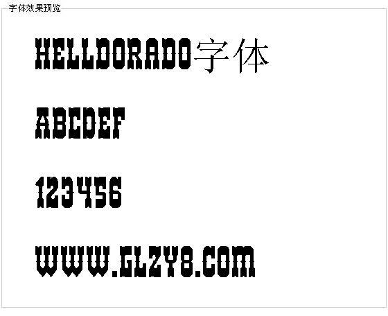 Helldorado字体