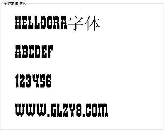 HELLDORA字体