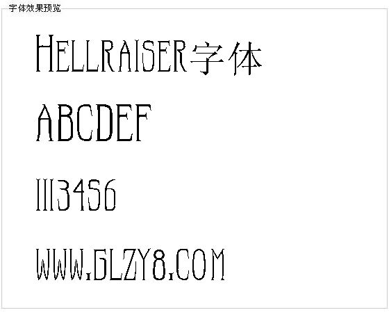 Hellraiser字体