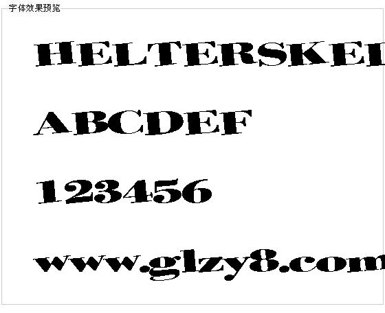 HELTERSKELTER字体