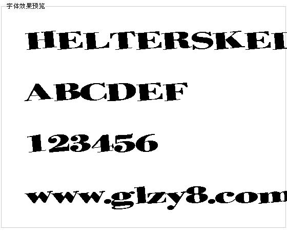 HELTERSKELTER字体下载