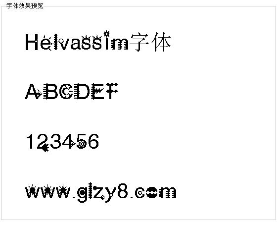 Helvassim字体