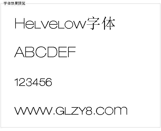 Helvelow字体