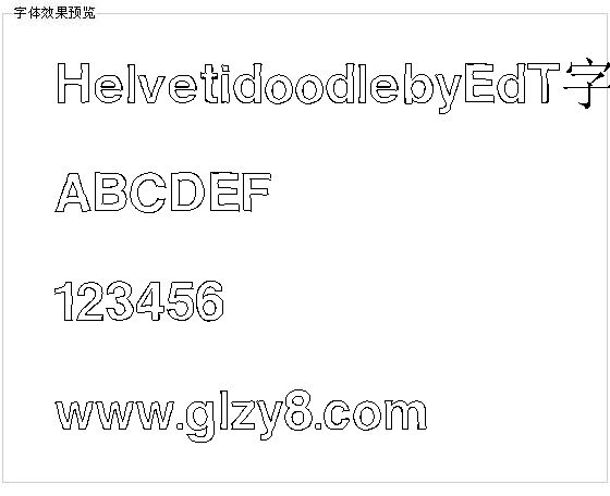 HelvetidoodlebyEdT字体