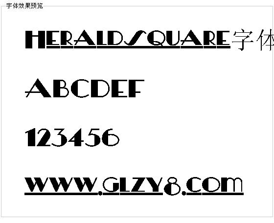 Heraldsquare字体