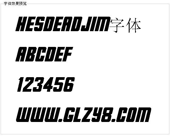 Hesdeadjim字体