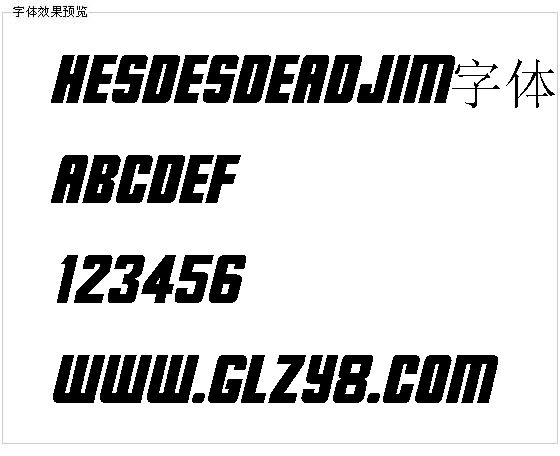 HESDesdeadjim字体