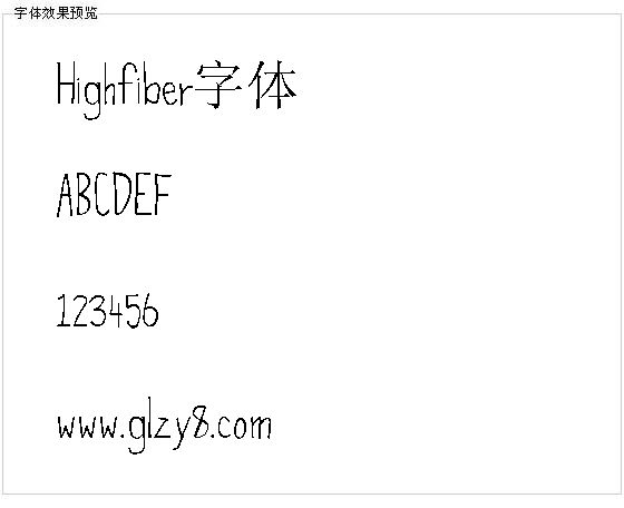 Highfiber字体