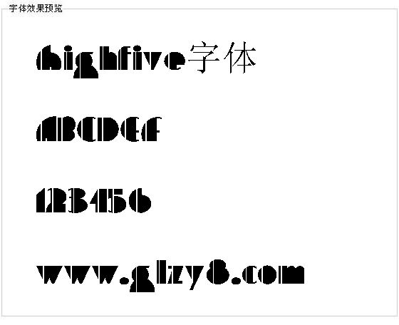 Highfive字体