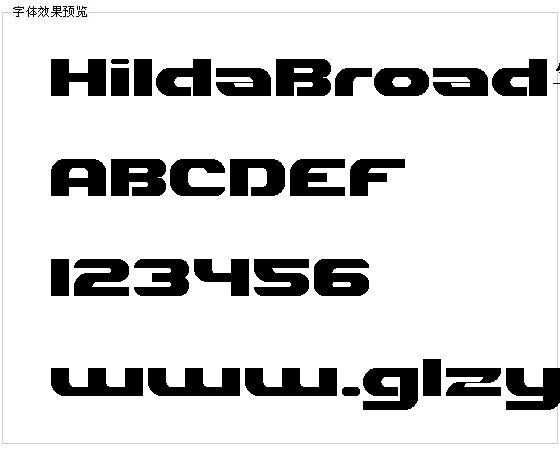 HildaBroad字体