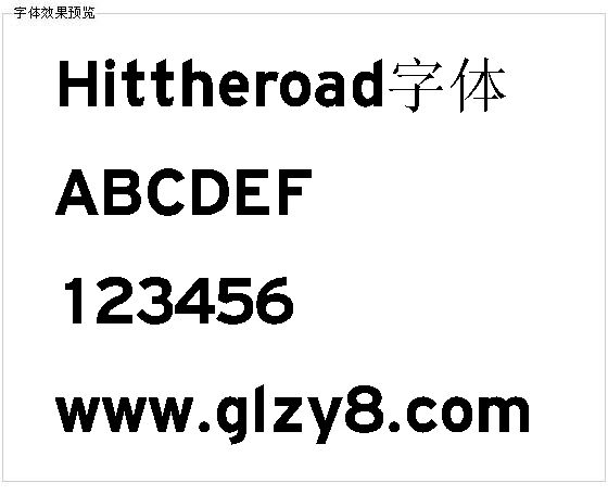 Hittheroad字体