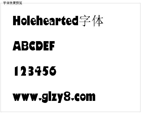 Holehearted字体