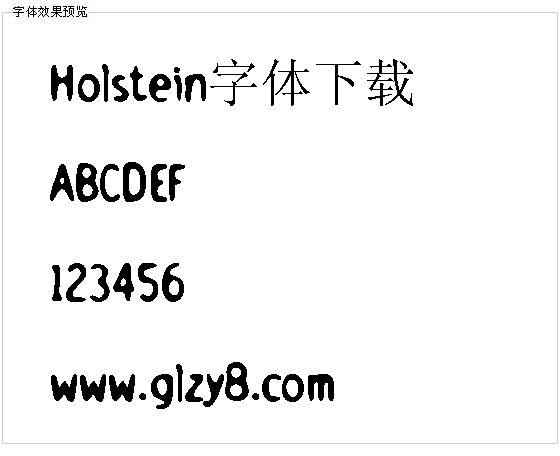 Holstein字体下载