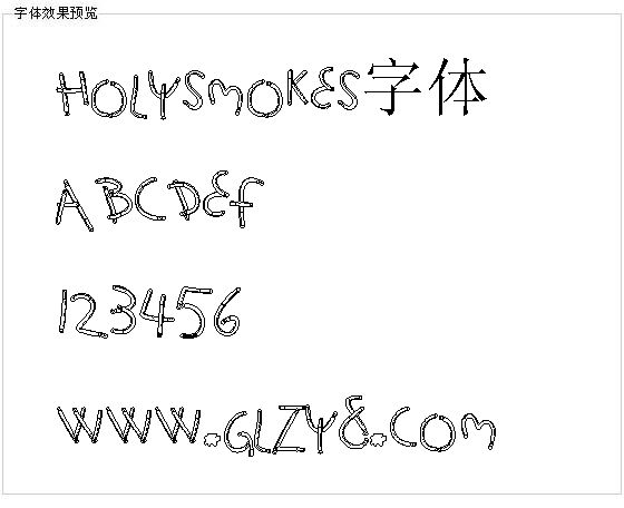 Holysmokes字体