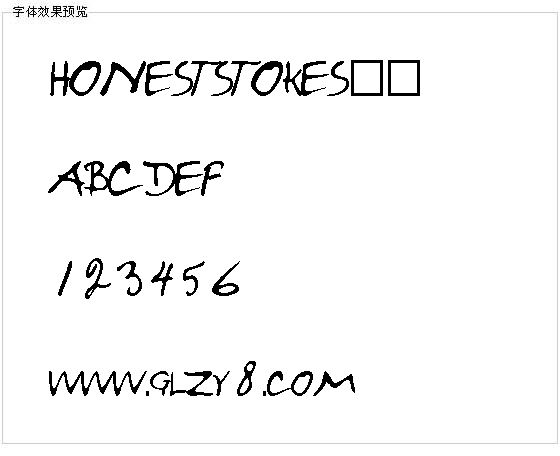 HONESTSTOKES字体