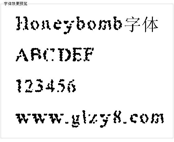 Honeybomb字体