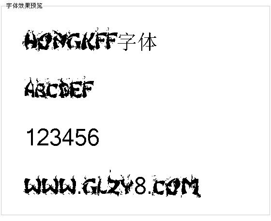 Hongkff字体