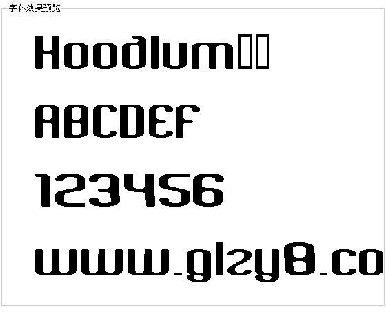 Hoodlum字体