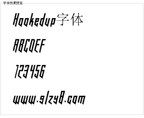 Hookedup字体