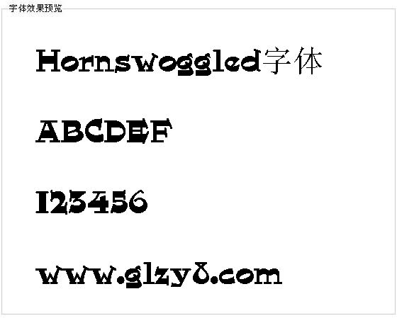 Hornswoggled字体