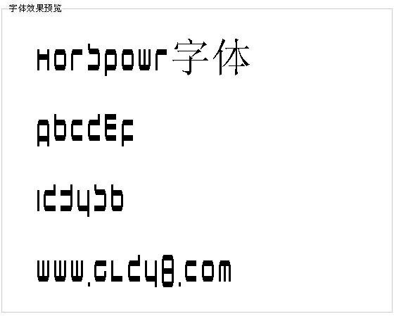 Horspowr字体