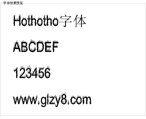 Hothotho字体