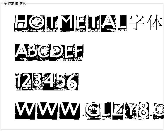 Hotmetal字体