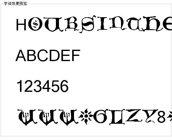 Hoursintherain字体