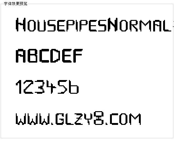 HousepipesNormal字体