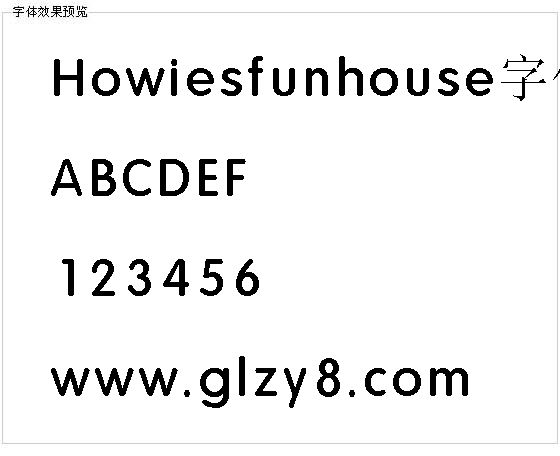 Howiesfunhouse字体