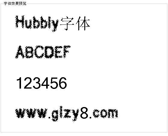 Hubbly字体