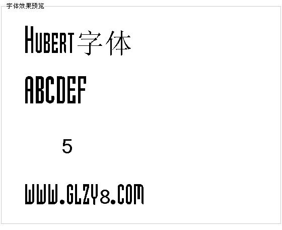 Hubert字体