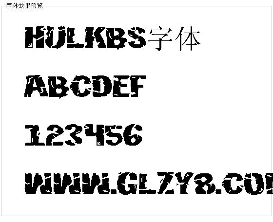 HulkBS字体