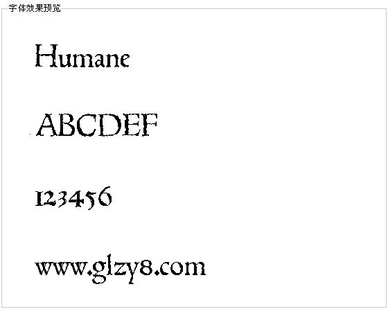 Humane字体