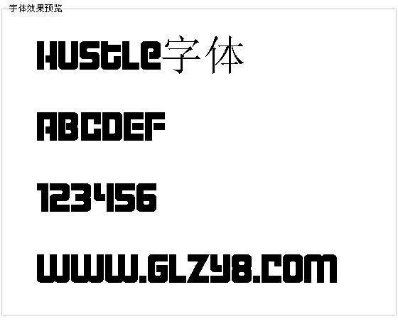 Hustle字体
