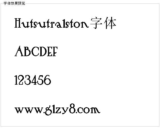 Hutsutralston字体