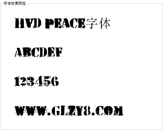 HVD Peace字体