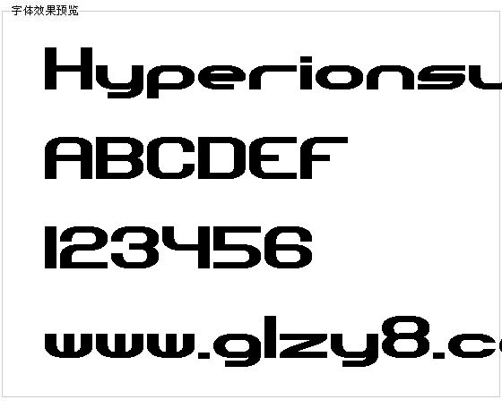 Hyperionsun字体