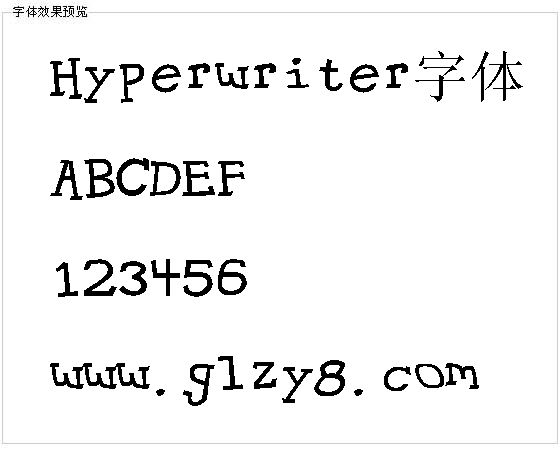 Hyperwriter字体