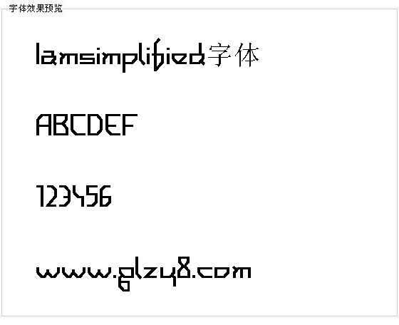 Iamsimplified字体