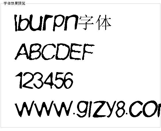 Iburpn字体