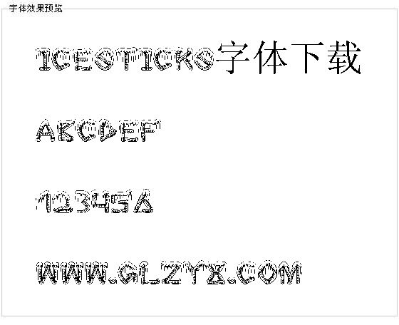 Icesticks字体下载