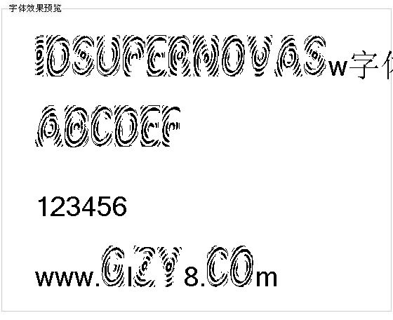 Idsupernovasw字体