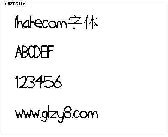Ihatecom字体