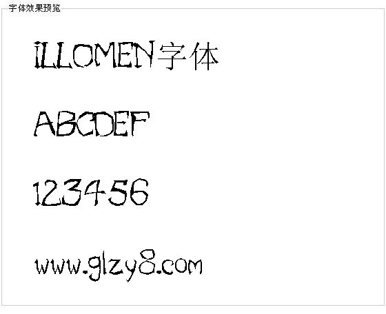 ILLOMEN字体