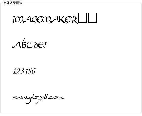 IMAGEMAKER字体