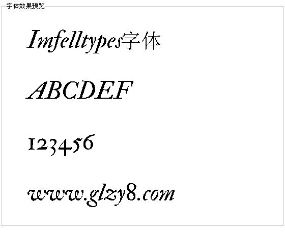 Imfelltypes字体