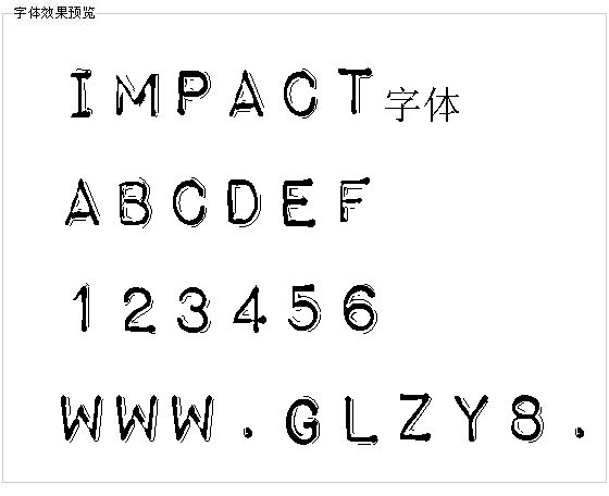 Impact字体